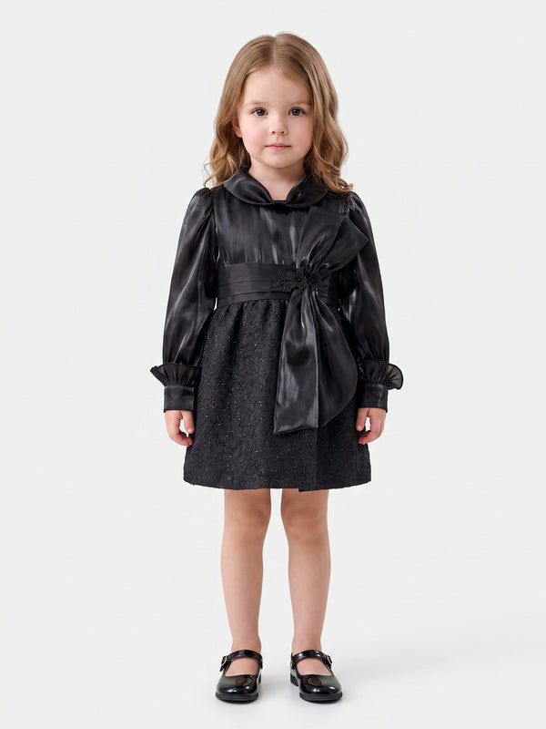 Girls Jaquard Dress 22085