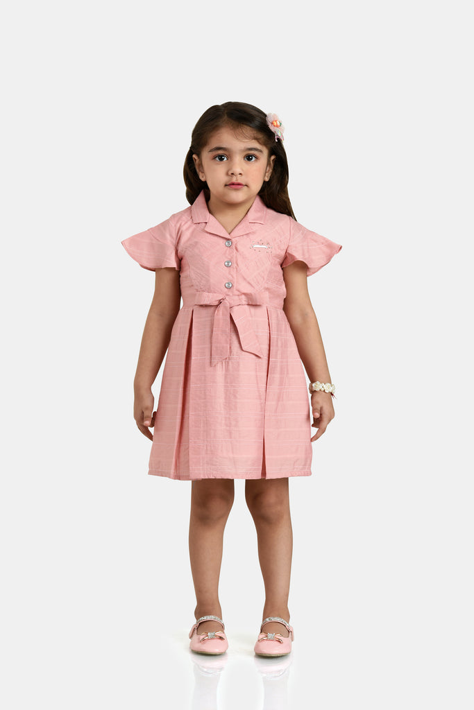 Girls Textured Dress 18081