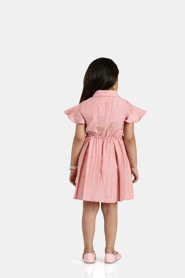 Girls Textured Dress 18081