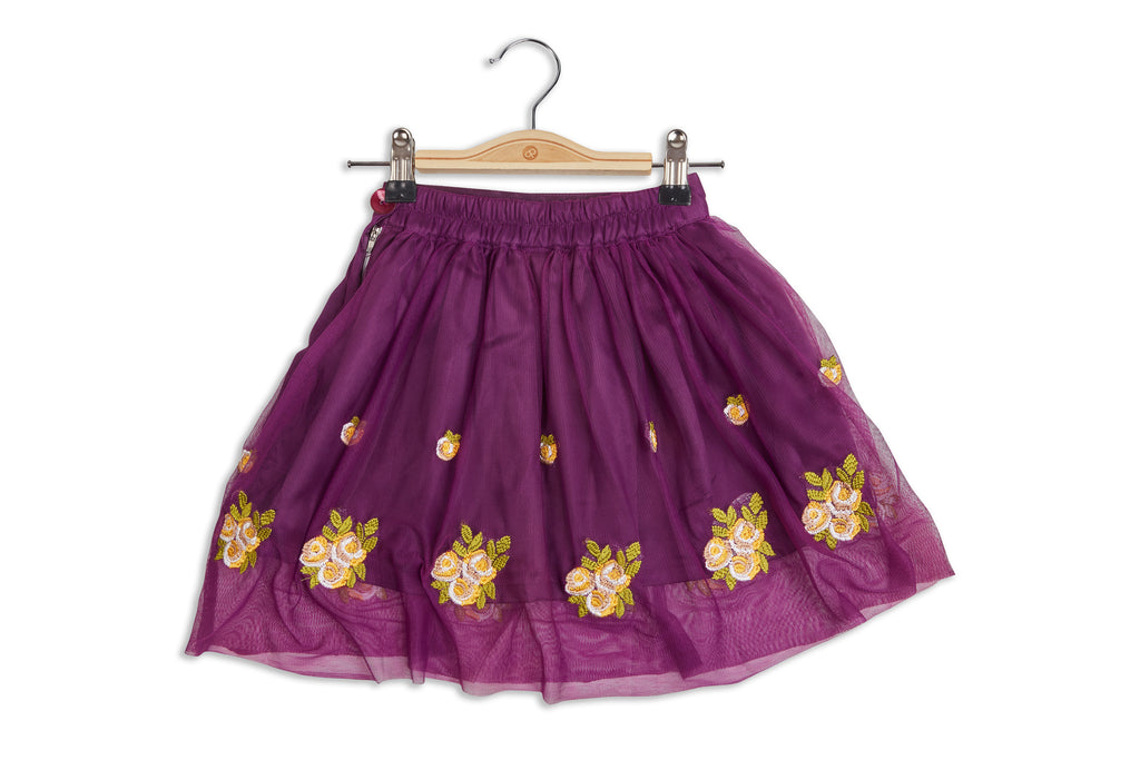 Girls Embroidered Skirt 18062