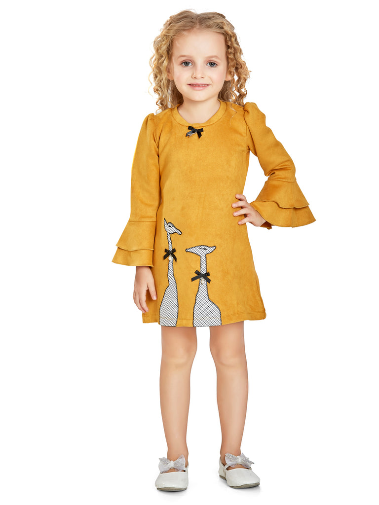 Girls Textured Dress 18076