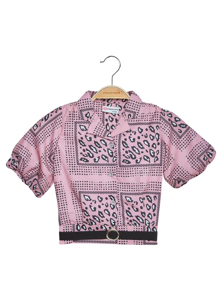 Girls Polka Dots Print Top 18112