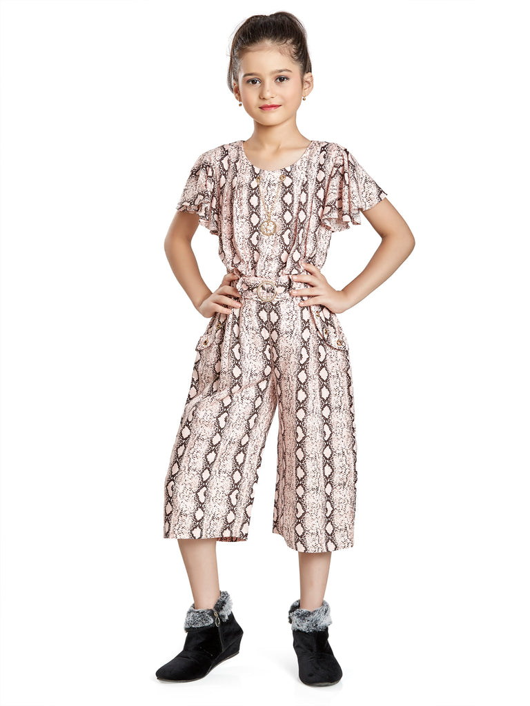 Girls Abstract Print Jumpsuit 17890