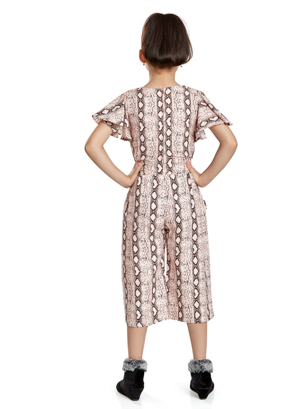 Girls Abstract Print Jumpsuit 17890