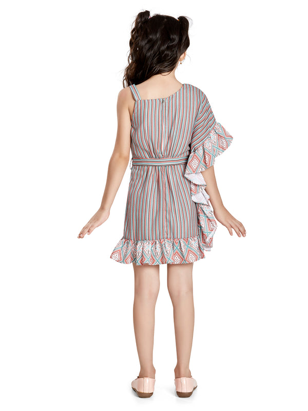 Girls Design Net Dress 17710