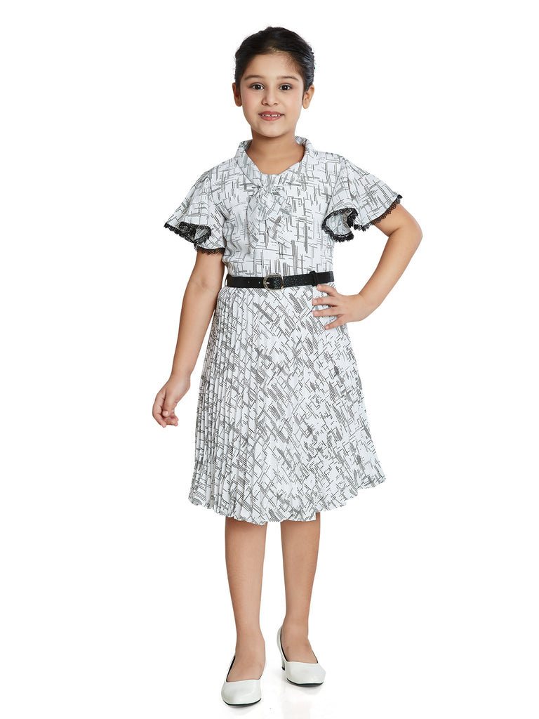 Girls Abstract Print Dress 17748
