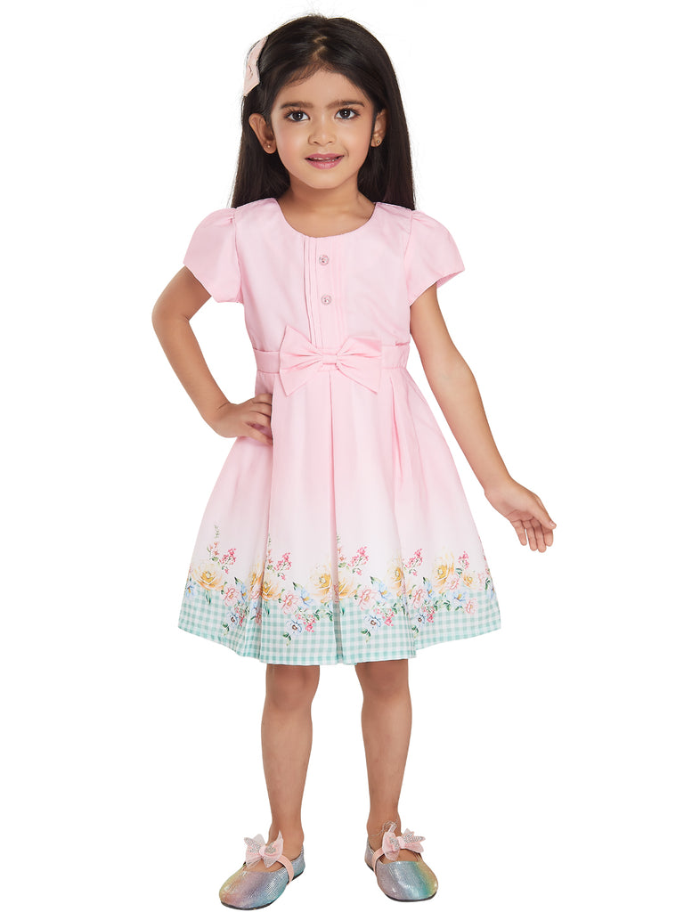 Girls Floral Print Dress 17925