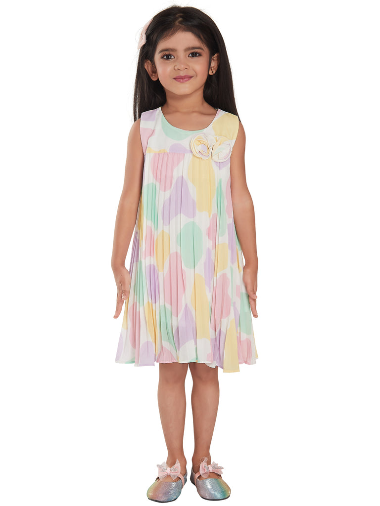 Girls Abstract Print Dress 17926