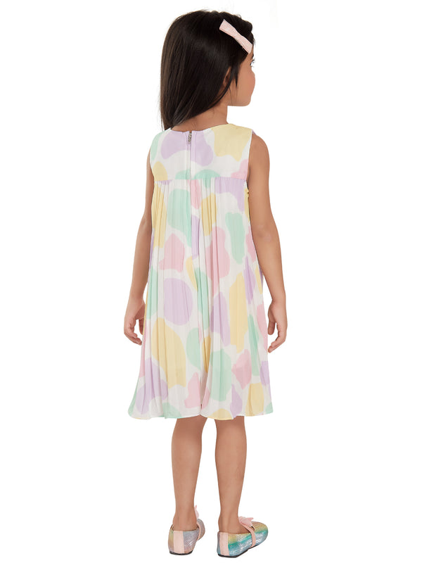 Girls Abstract Print Dress 17926