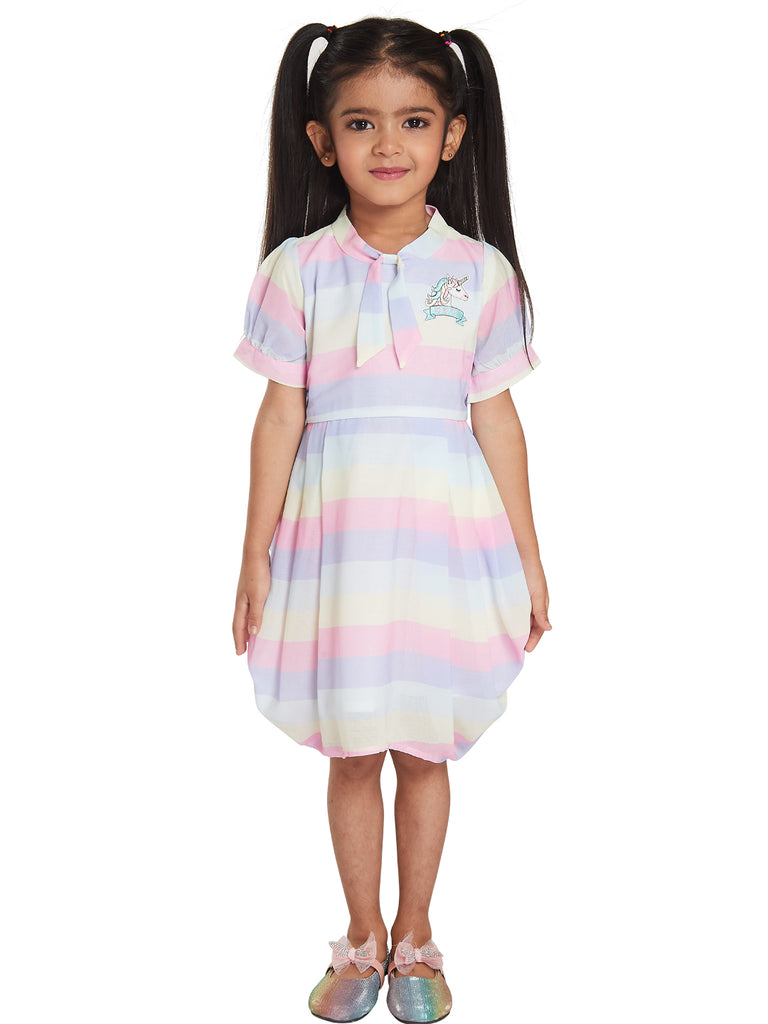Girls Striped Dress 17946