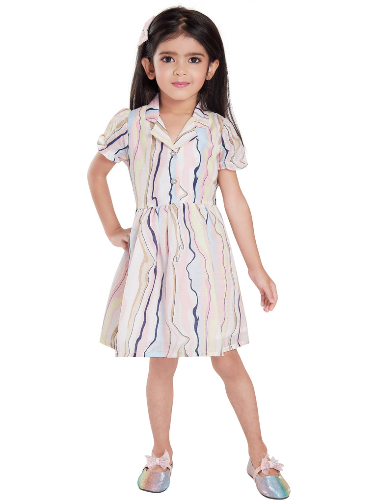 Girls Striped Dress 17967