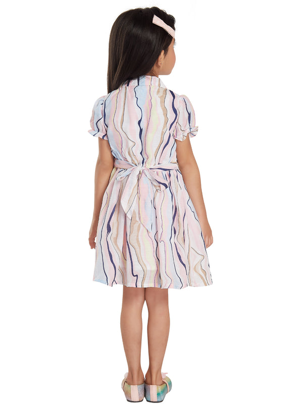 Girls Striped Dress 17967