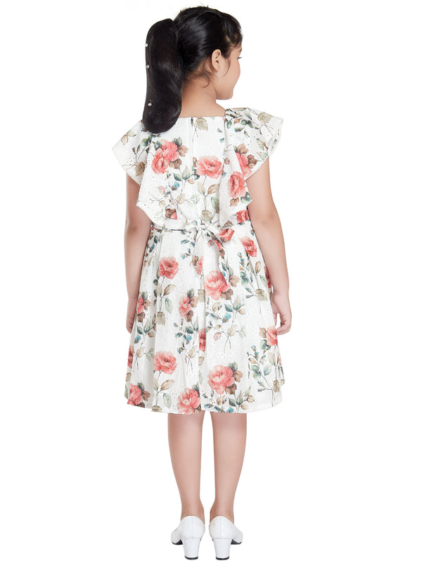 Girls Floral Print Dress 17956