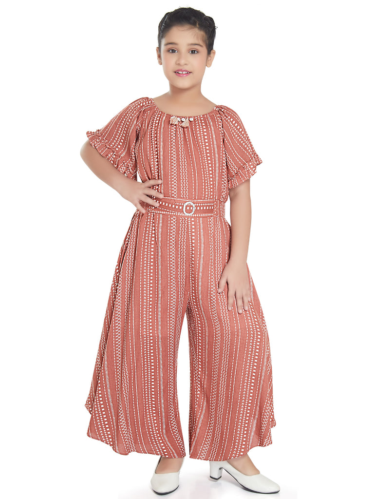 Girls Geometric Print Jumpsuit 17898