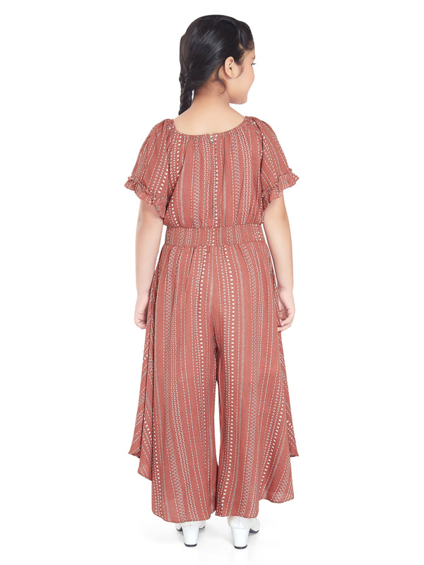 Girls Geometric Print Jumpsuit 17898