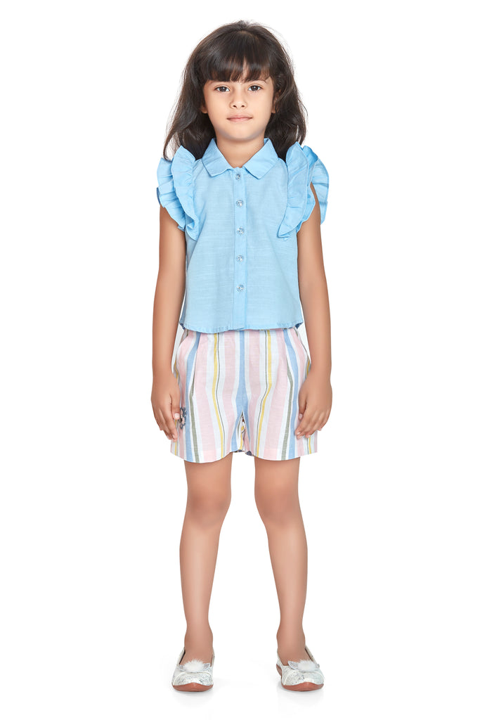 Girls Striped Top with Shorts 17950