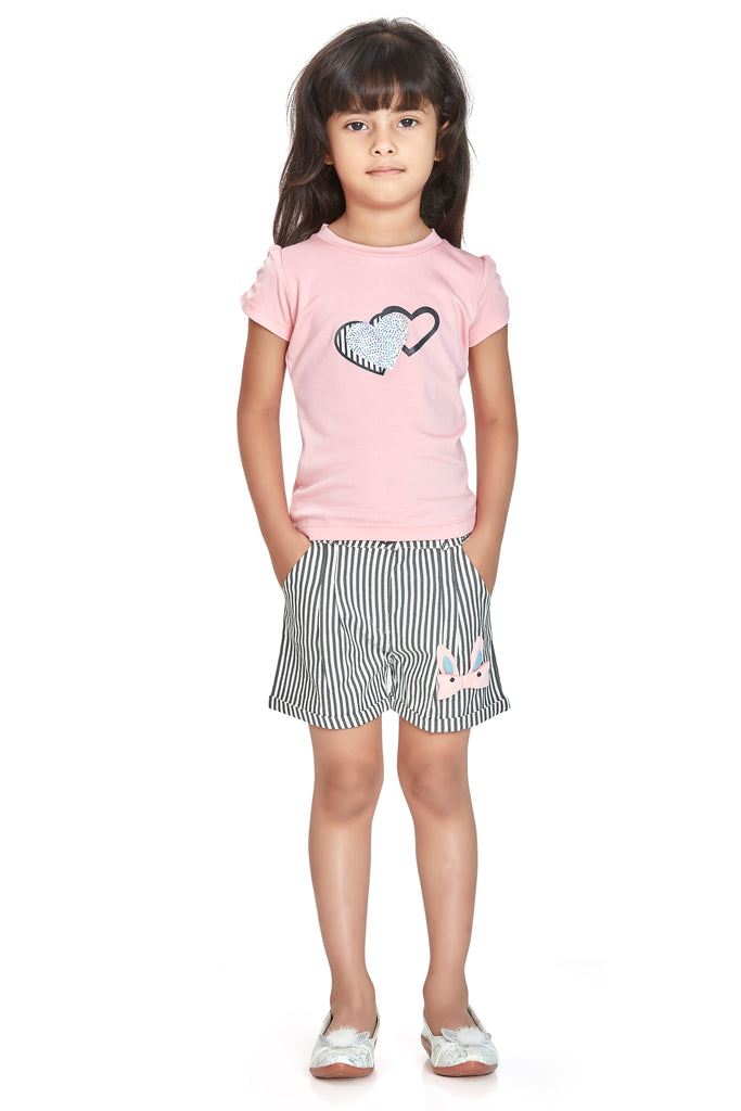 Girls Striped Top with Shorts 17985