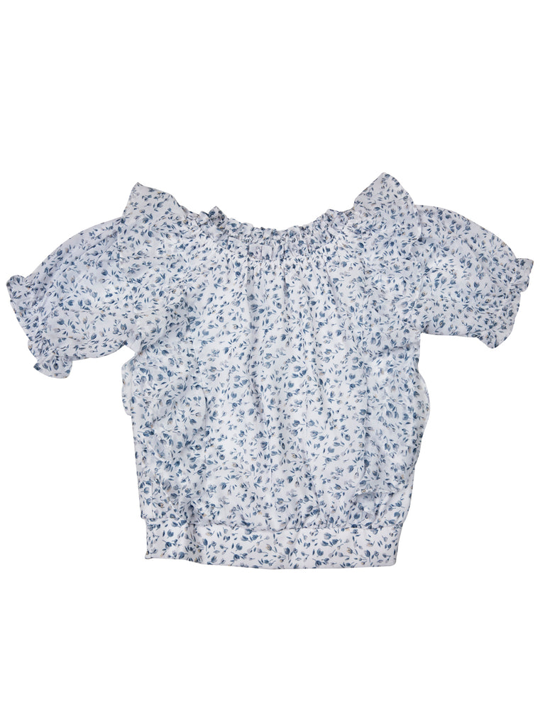 Girls Floral Print Top 17997
