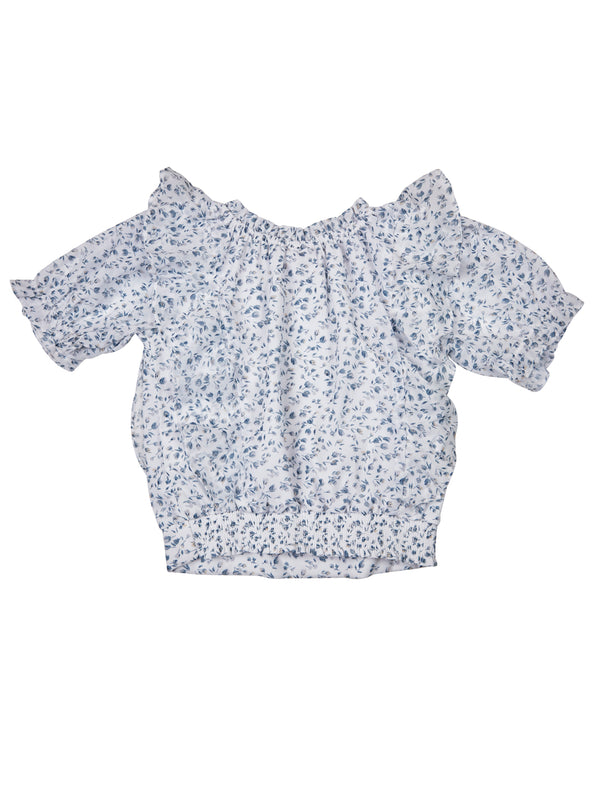 Girls Floral Print Top 17997