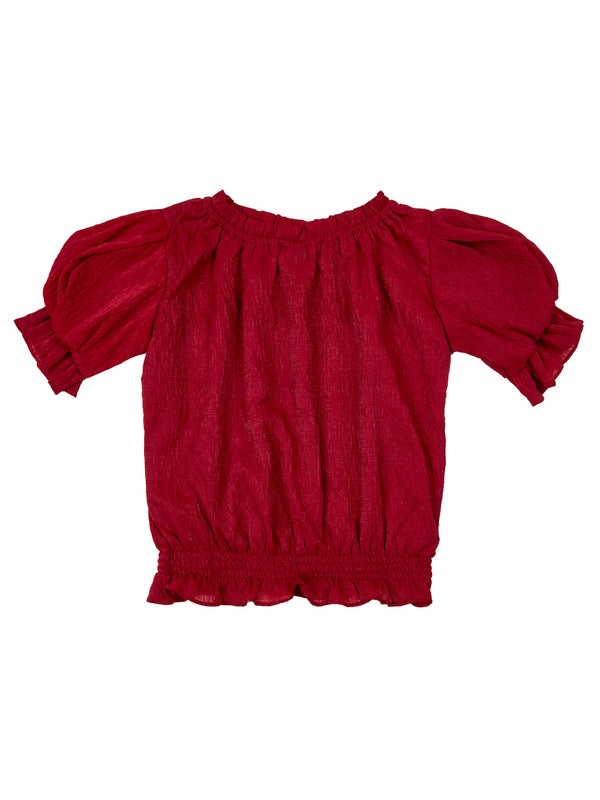 Girls Elegant Top with Neckpiece 18014