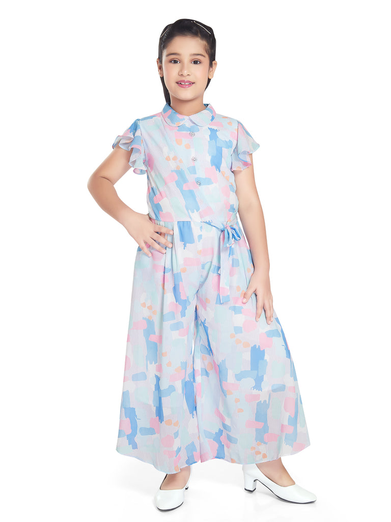 Girls Abstract Print Jumpsuit 17912