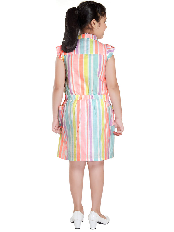 Girls Striped Dress 18032