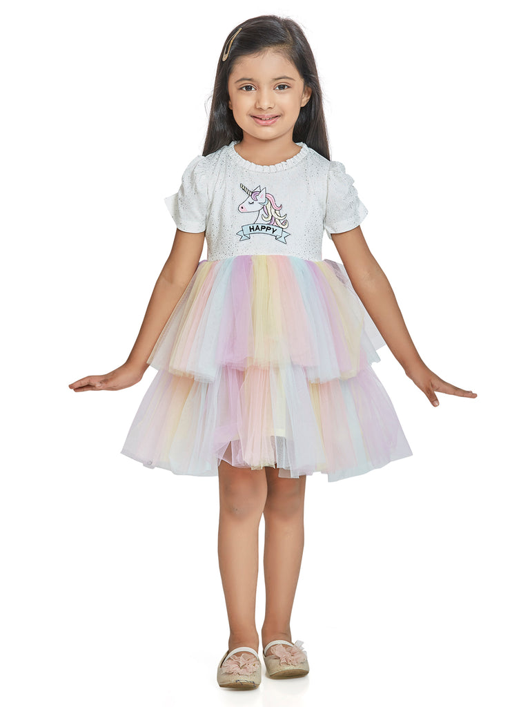 Girls Foil Dress 14723