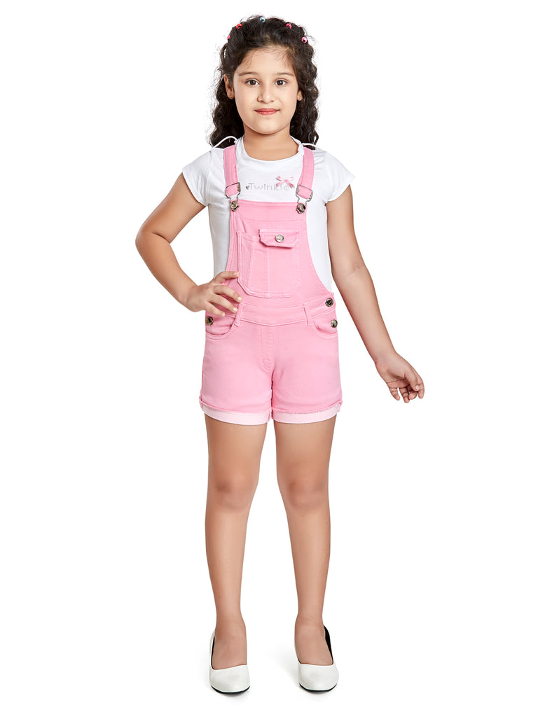 Girls Elegant Dungaree with Top 14760