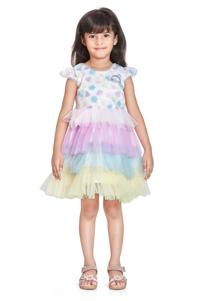 Girls Sequins Dress 15616