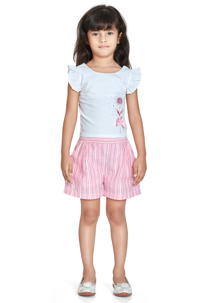 Girls Checkered Top with Shorts 15652