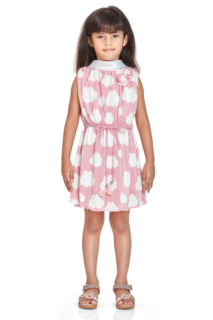Girls Yarn Dyed Dress with Belt 17923
