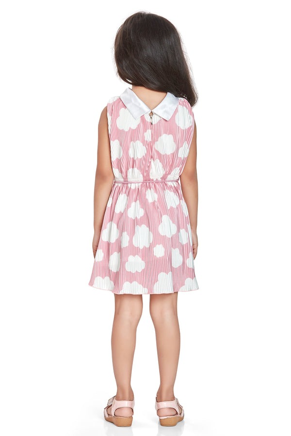 Girls Yarn Dyed Dress with Belt 17923
