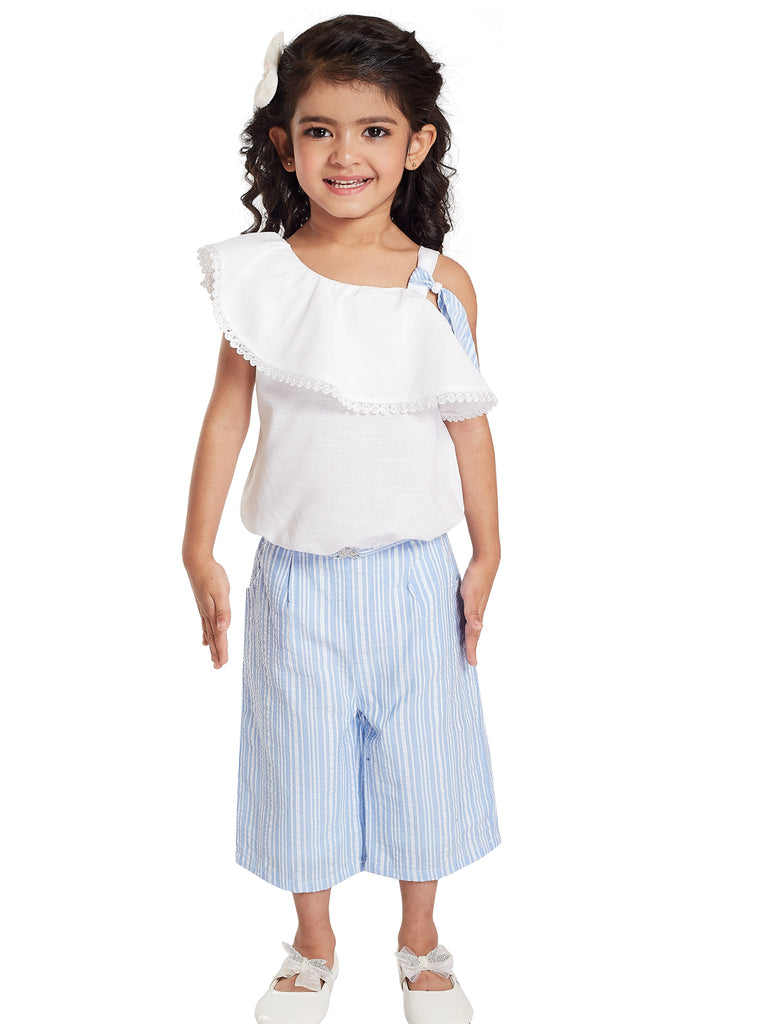 Girls Striped Top with Culotte 17942