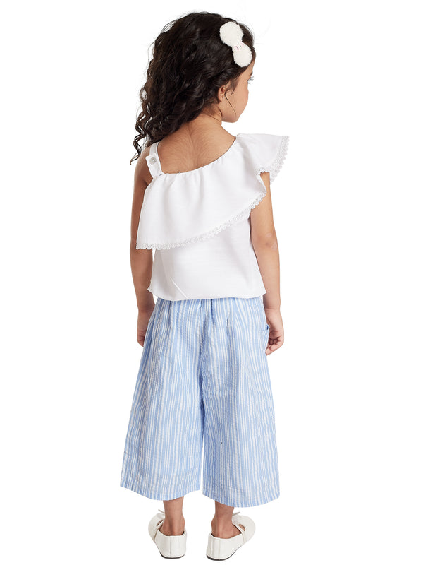 Girls Striped Top with Culotte 17942