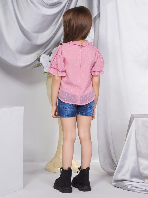 Girls Textured Top 17975
