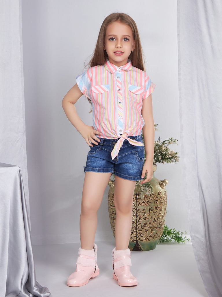 Girls Striped Top 18017