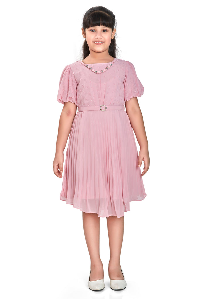 Girls Textured Dress 15941