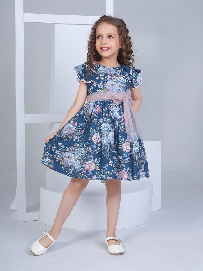 Girls Foiled Dress 16757