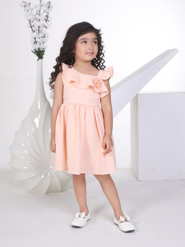 Girls Textured Dress 16776