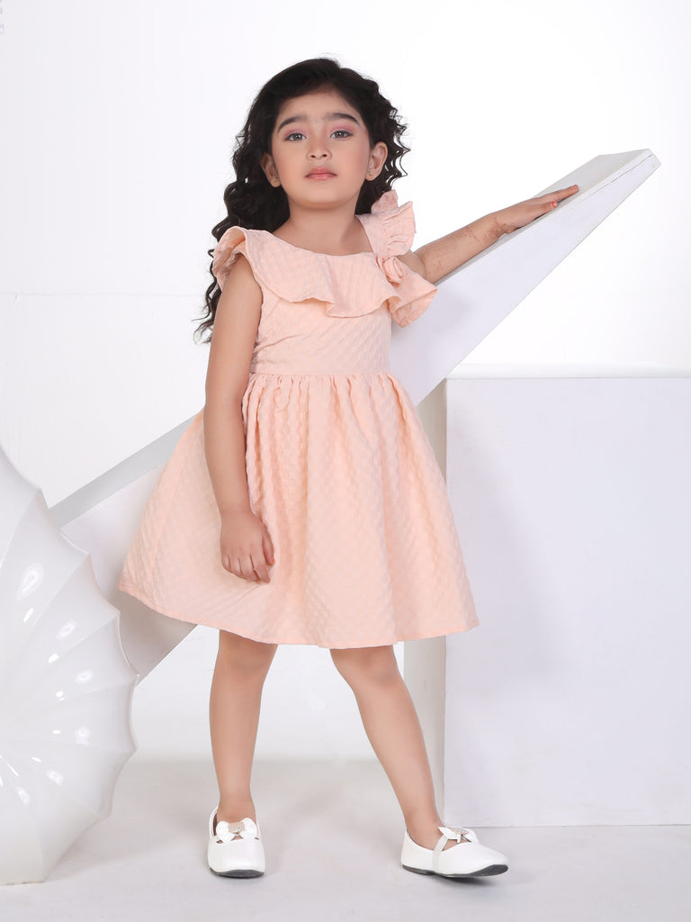 Girls Textured Dress 16776