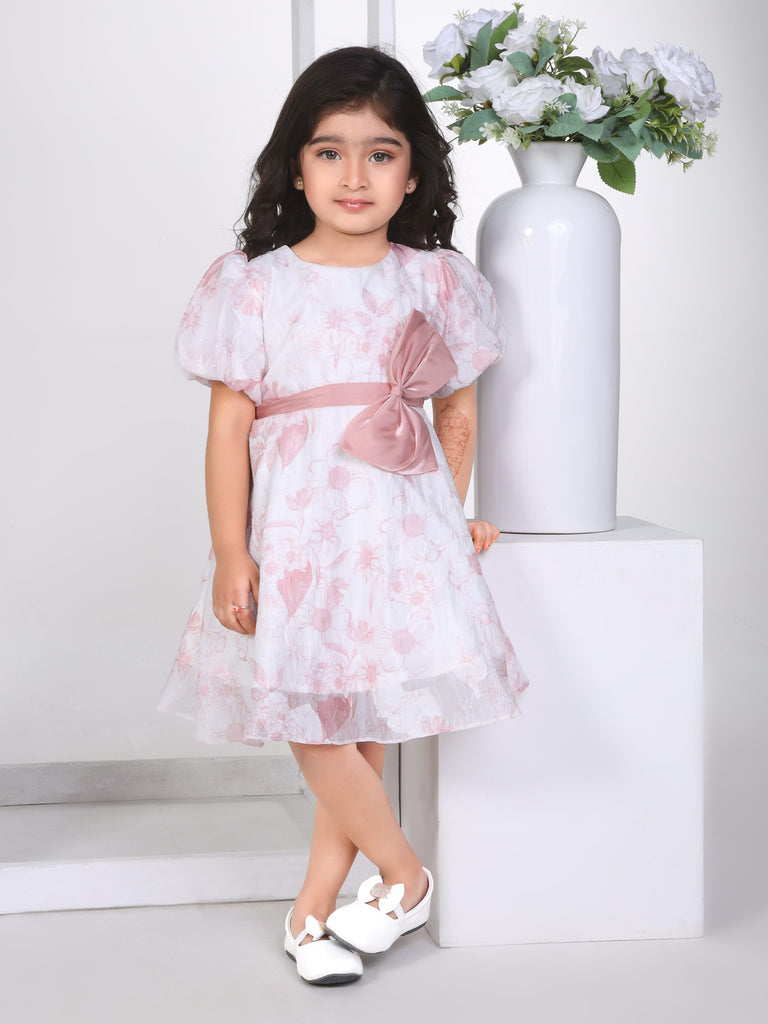 Girls Jaquard Dress 16818