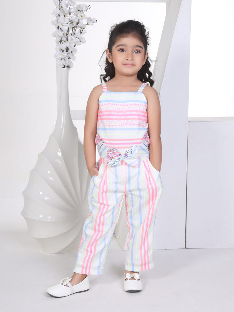 Girls Yarn Dyed Top with Pant 16867