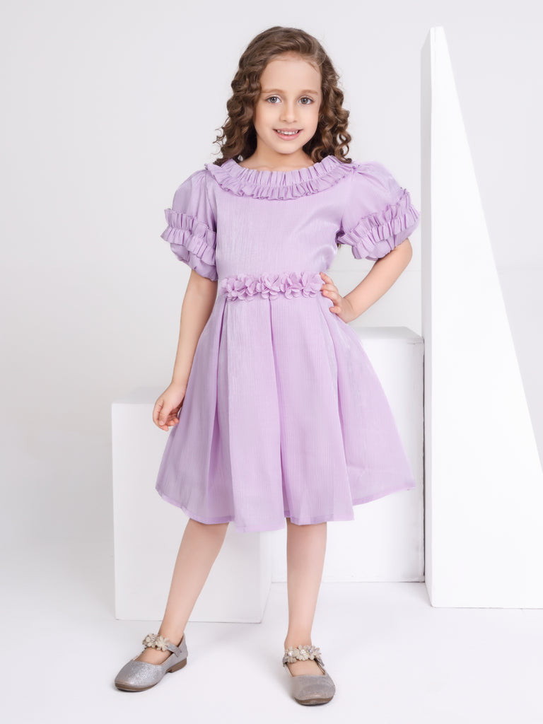 Girls Textured Dress 16885