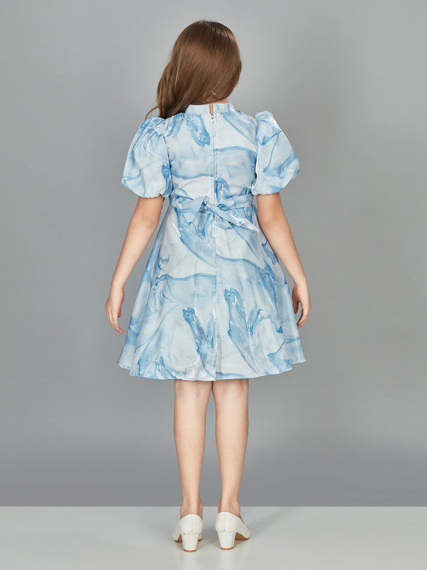 Peppermint Girls Abstract Print Dress 16919 2
