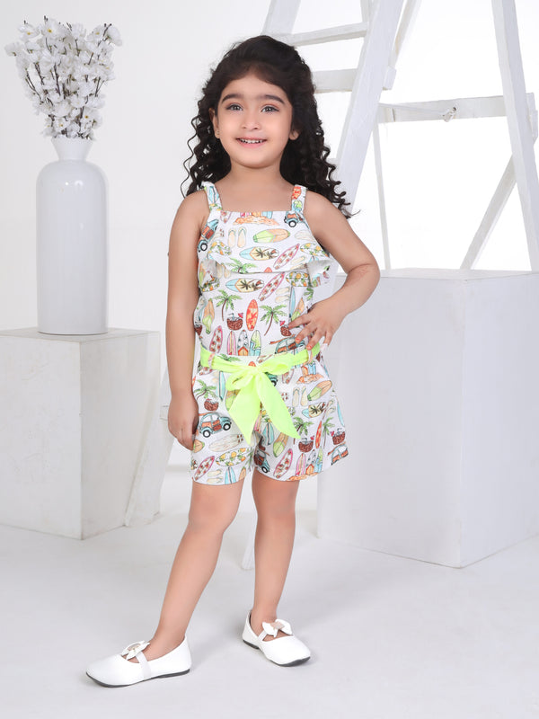 Girls Graphic Print Jumpsuit 17024