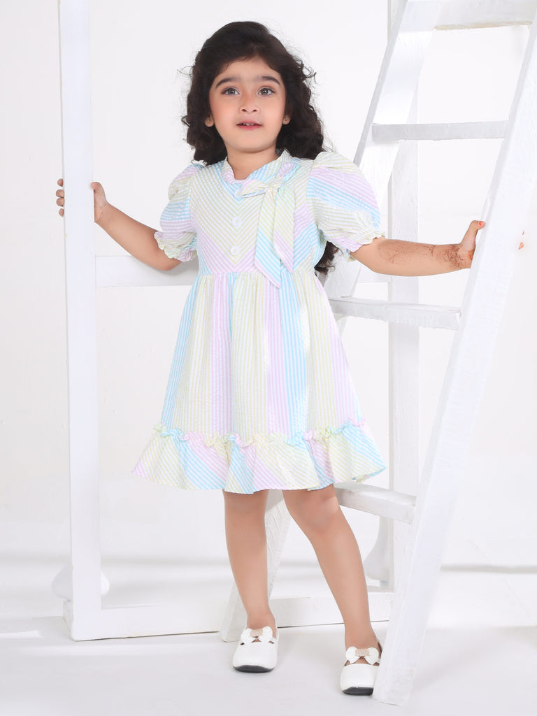 Girls Striped Dress 17077