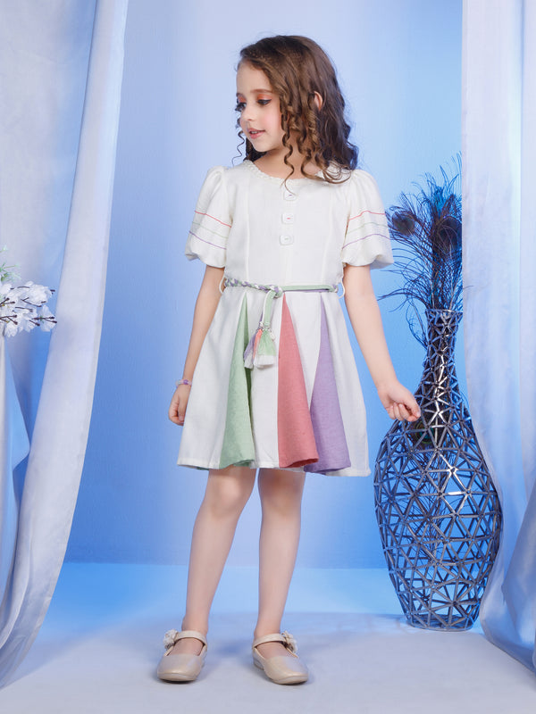Girls Casual Dress with Belt 17101