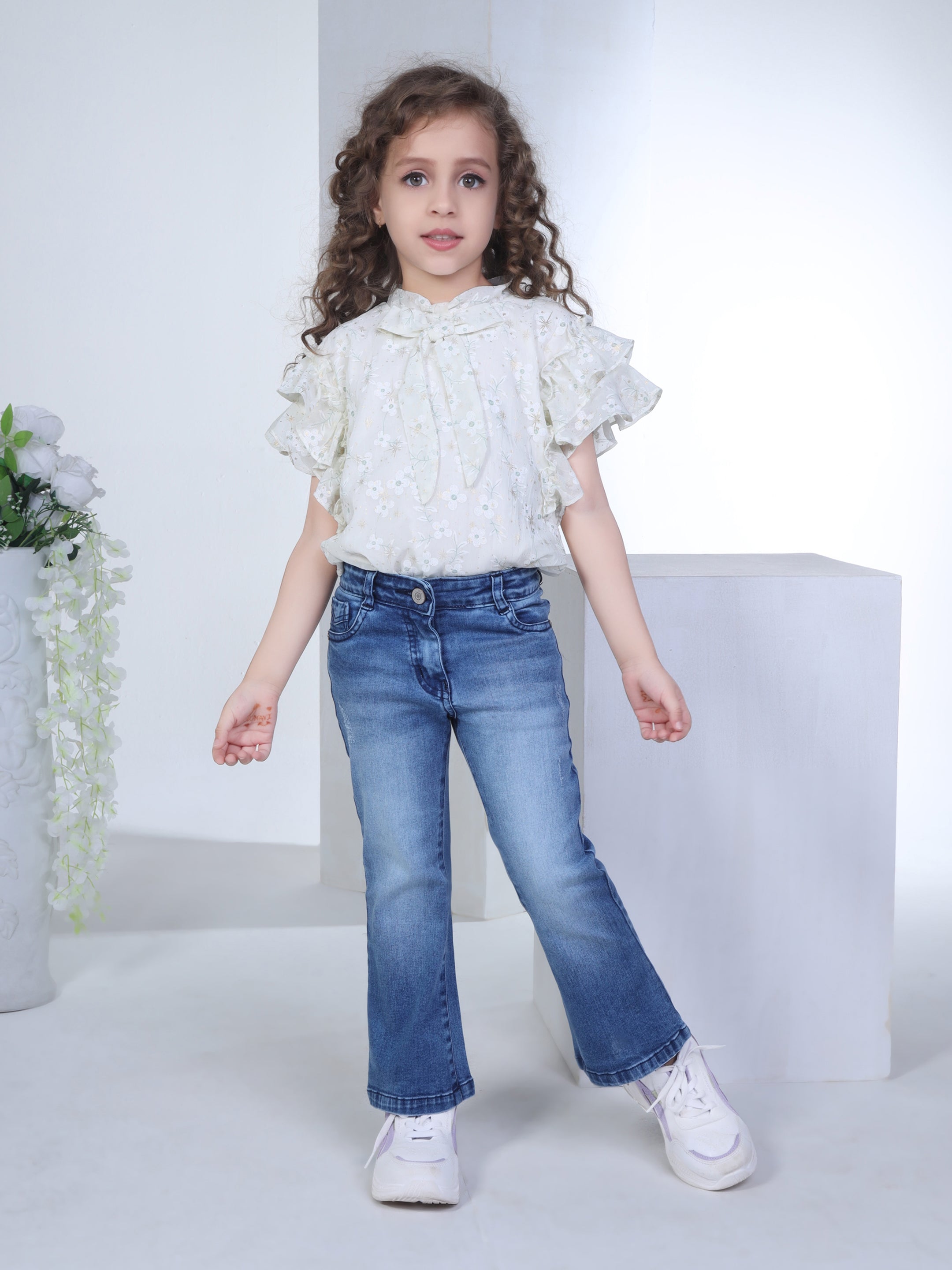 Girls Denim Pants 17132 - Main Image