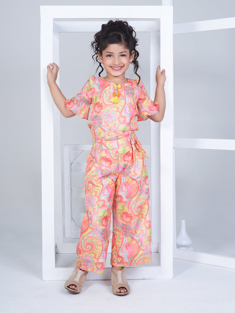 Girls Zari Top with Pant 17187