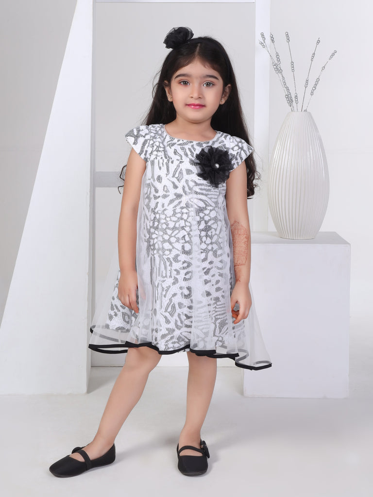 Girls Sequins Dress with Hairband 17189